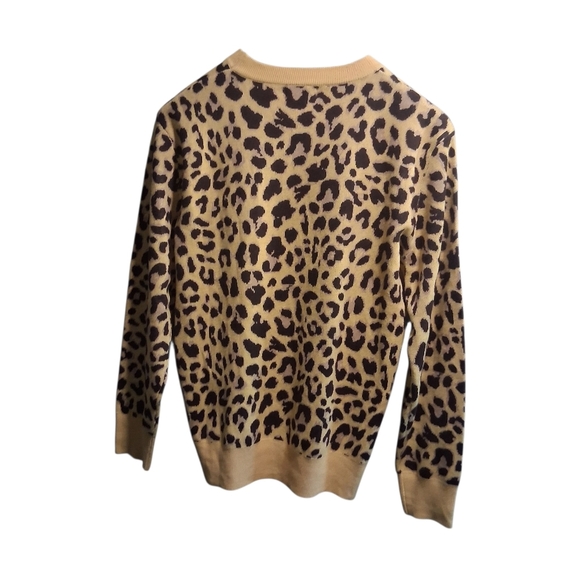 Animal Print Sweater Small Simply Southen Collection Cheetah Leopard NWT - Picture 2 of 5